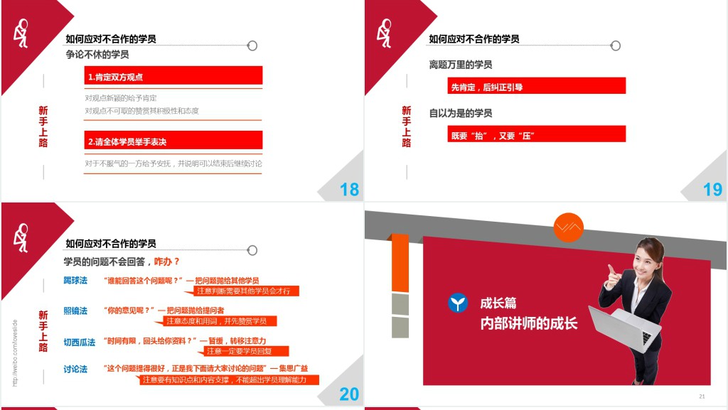 培训师成长手册PPT模板