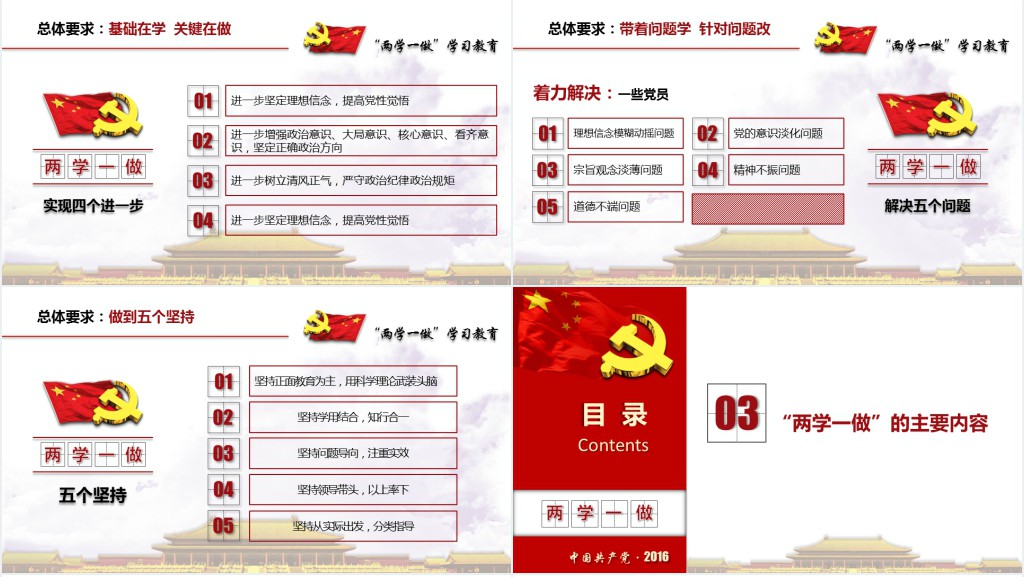 党政风两学一做精讲解读PPT党课 党政风两学一做精讲解读PPT党课