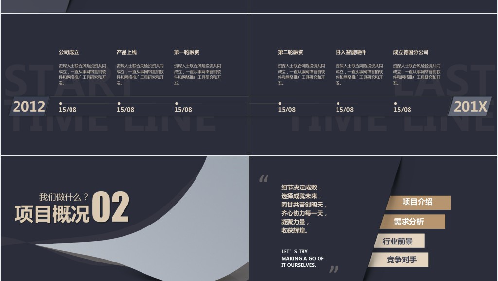 高端大气融资计划书PPT模板 高端大气融资计划书PPT模板