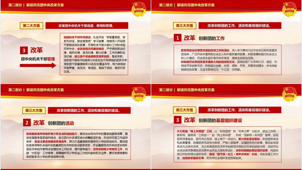 学习贯彻落实十九PPT模板 学习贯彻落实十九PPT模板