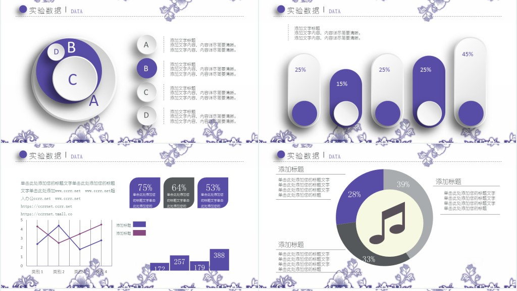 蓝色青花瓷毕业论文答辩PPT模板