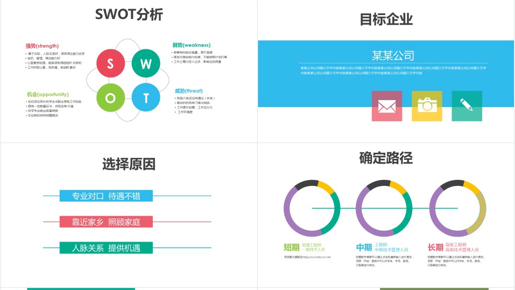 简约中职学生自我职业规划PPT模板 简约中职学生自我职业规划PPT模板