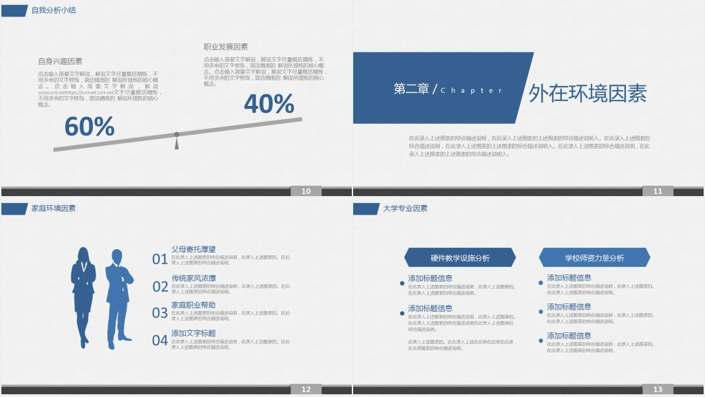 职场求职职业规划书PPT模板 职场求职职业规划书PPT模板