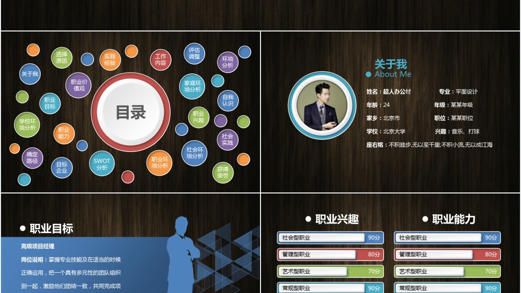 计算机系大学生职业规划通用PPT模板 计算机系大学生职业规划通用PPT模板