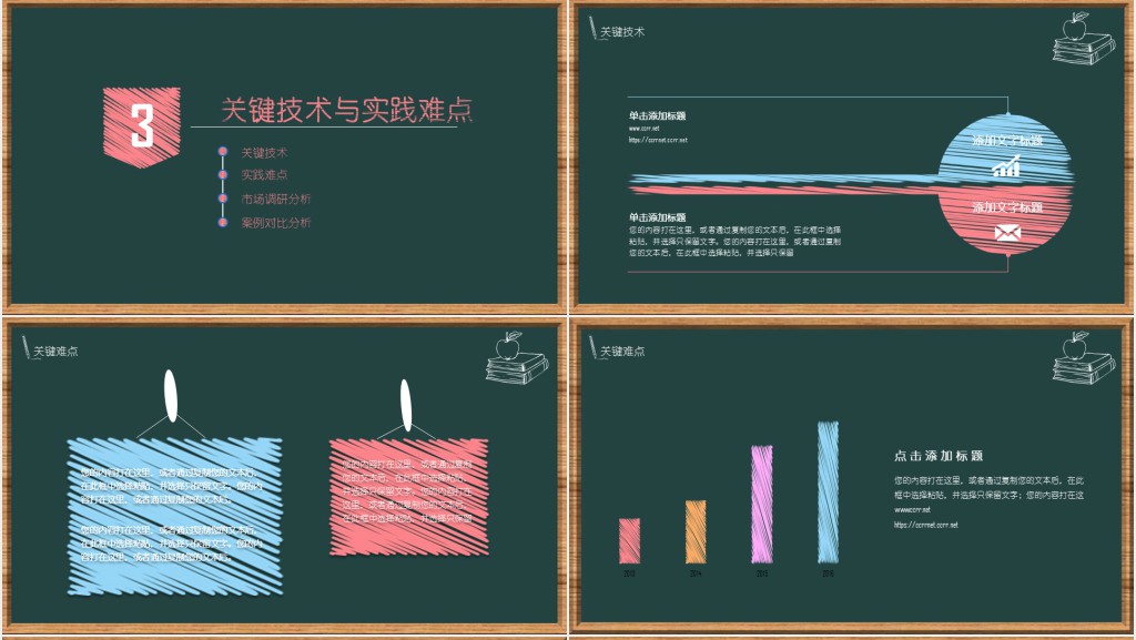 黑板风论文答辩用PPT模板免费下载 黑板风论文答辩用PPT模板免费下载