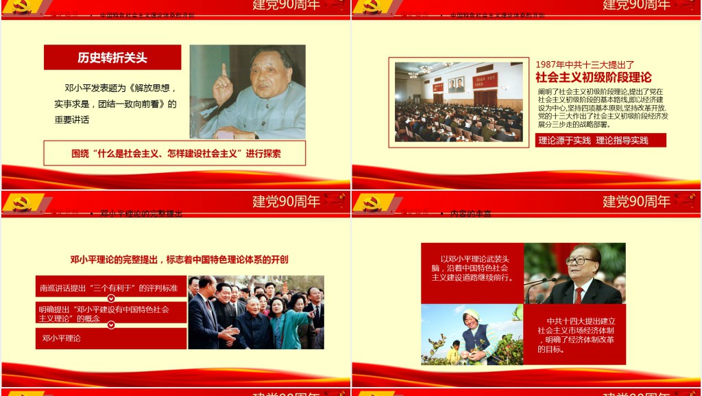 党政风回顾党的96年光辉历程PPT党课 党政风回顾党的96年光辉历程PPT党课