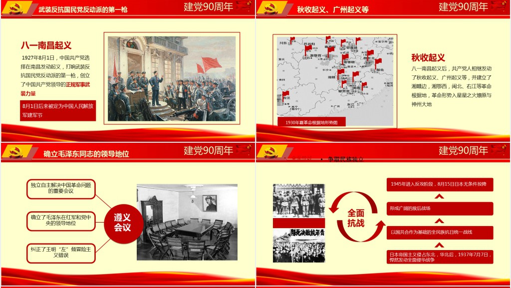 党政风回顾党的96年光辉历程PPT党课 党政风回顾党的96年光辉历程PPT党课