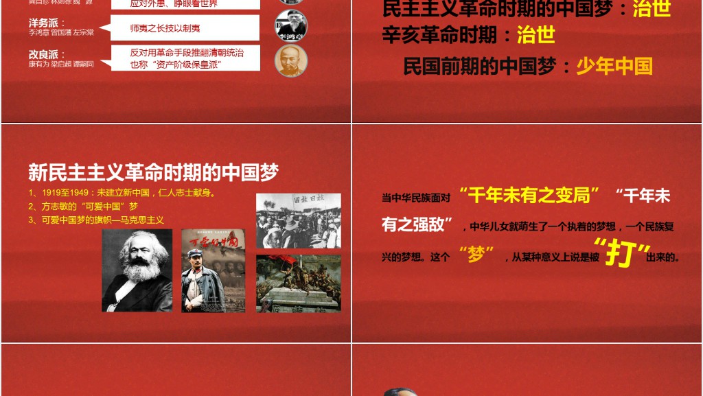 民族复兴学习中国梦的深刻含义PPT模板 民族复兴学习中国梦的深刻含义PPT模板
