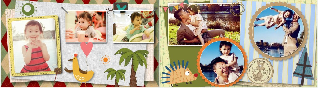 宝宝十岁纪念相册生日PPT背景模板