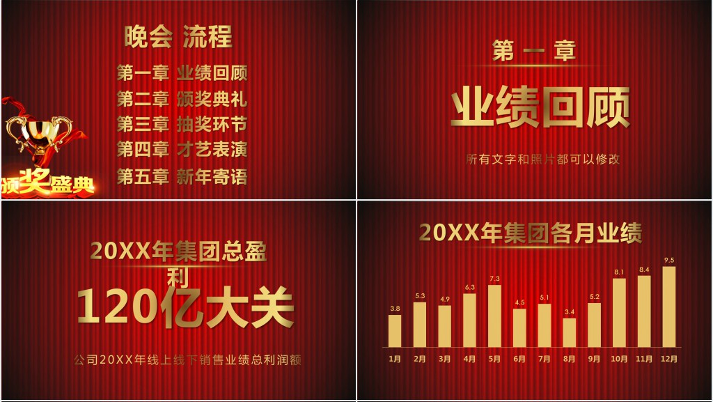 表彰大会及年会PPT模板 表彰大会及年会PPT模板