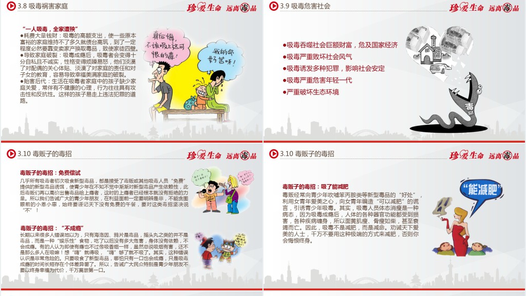 免费青少年禁毒知识宣传PPT课件