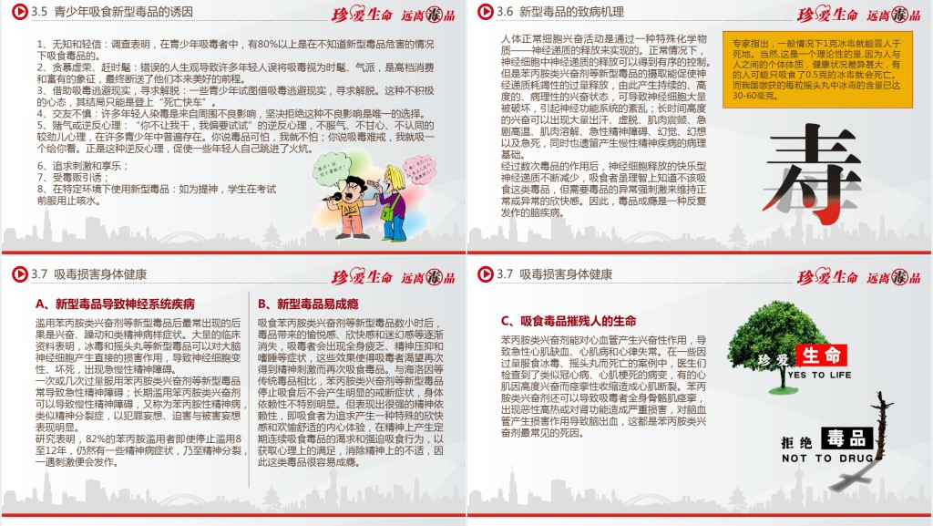免费青少年禁毒知识宣传PPT课件