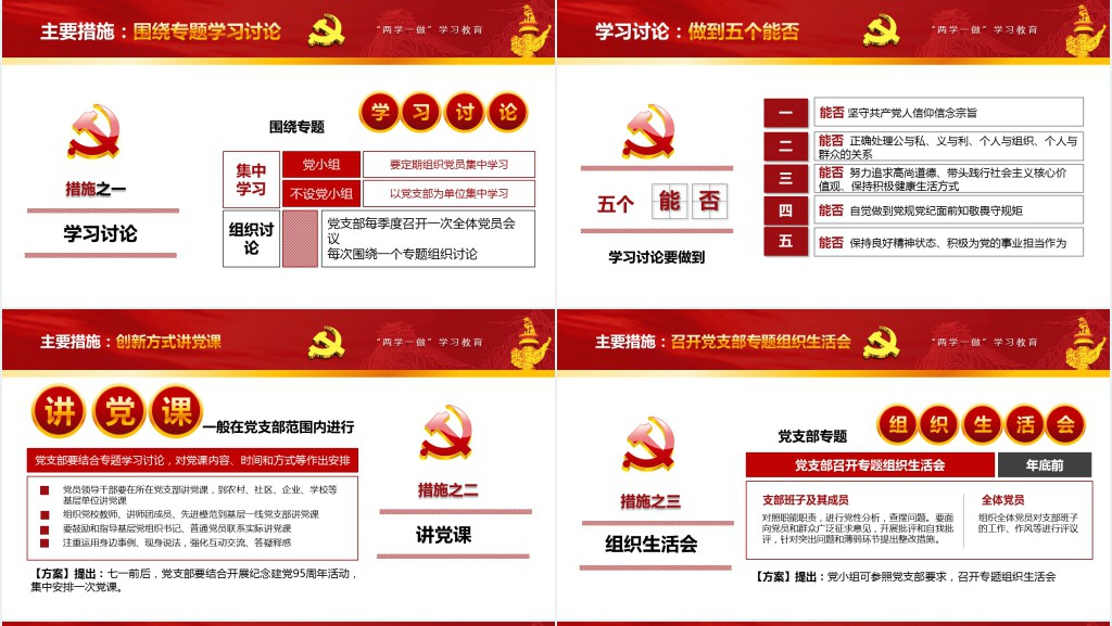 党政风中国共产党两学一做精讲解读PPT党课 党政风中国共产党两学一做精讲解读PPT党课