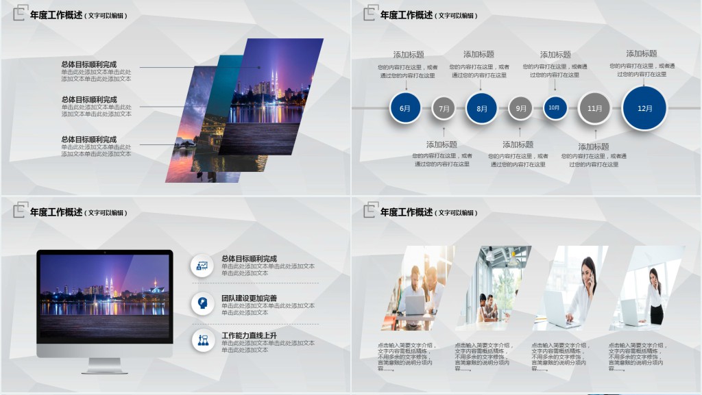 品牌宣传的年终总结PPT模板