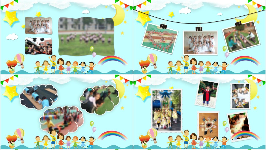 小学六年级毕业相册PPT模板