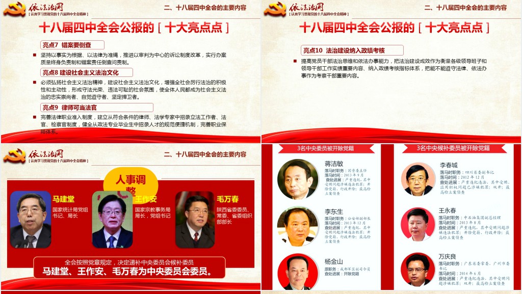 全面推进依法治国重要论述PPT模板 全面推进依法治国重要论述PPT模板
