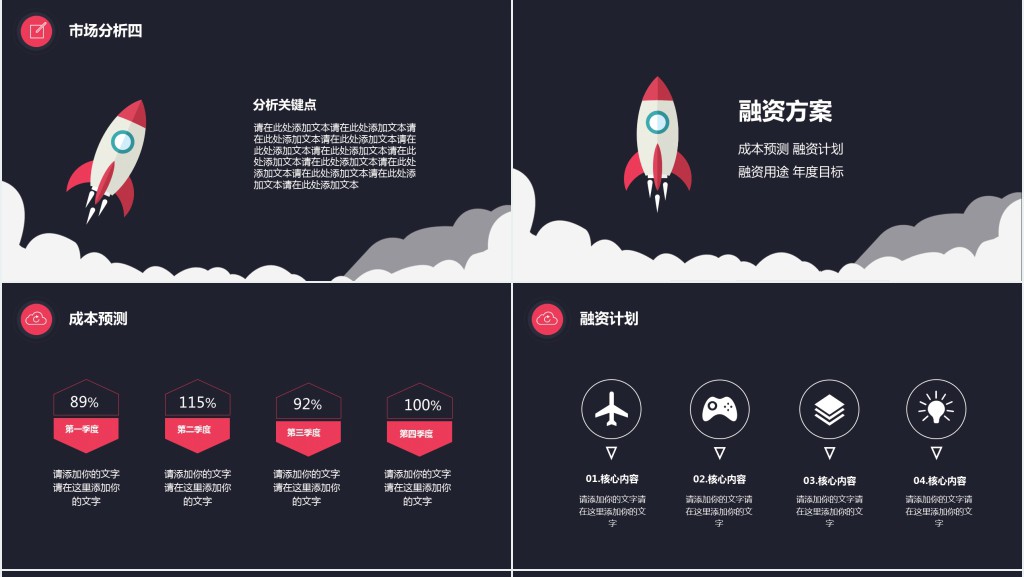创新创业商业计划书PPT模板 创新创业商业计划书PPT模板