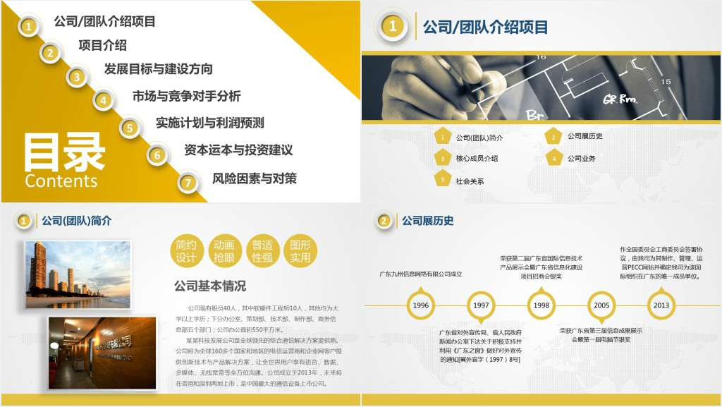 大学生创业融资计划书PPT模板 大学生创业融资计划书PPT模板