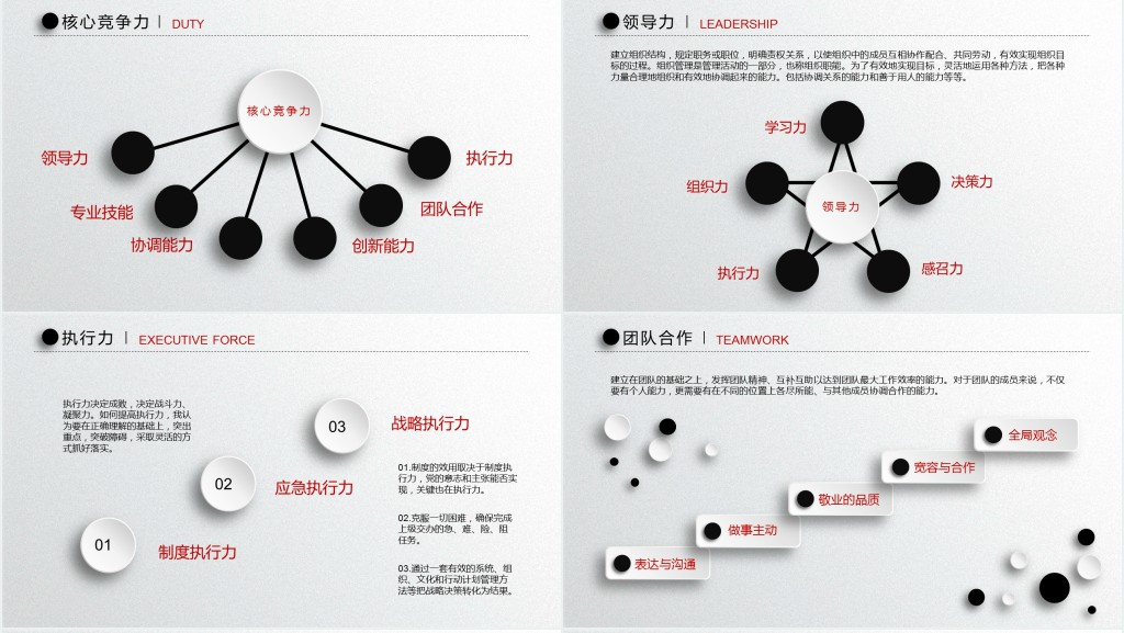 时尚黑白简约简历PPT模板 时尚黑白简约简历PPT模板