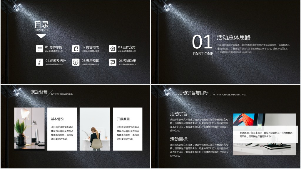 黑色炫酷会员卡活动策划方案PPT模板 黑色炫酷会员卡活动策划方案PPT模板