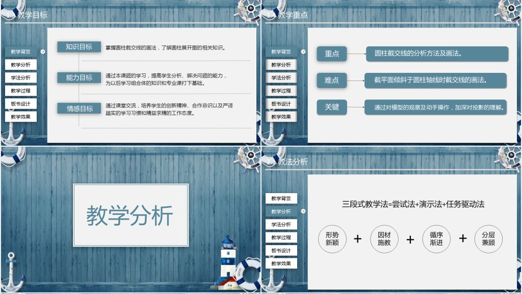 科学老师试讲PPT说课模板 科学老师试讲PPT说课模板