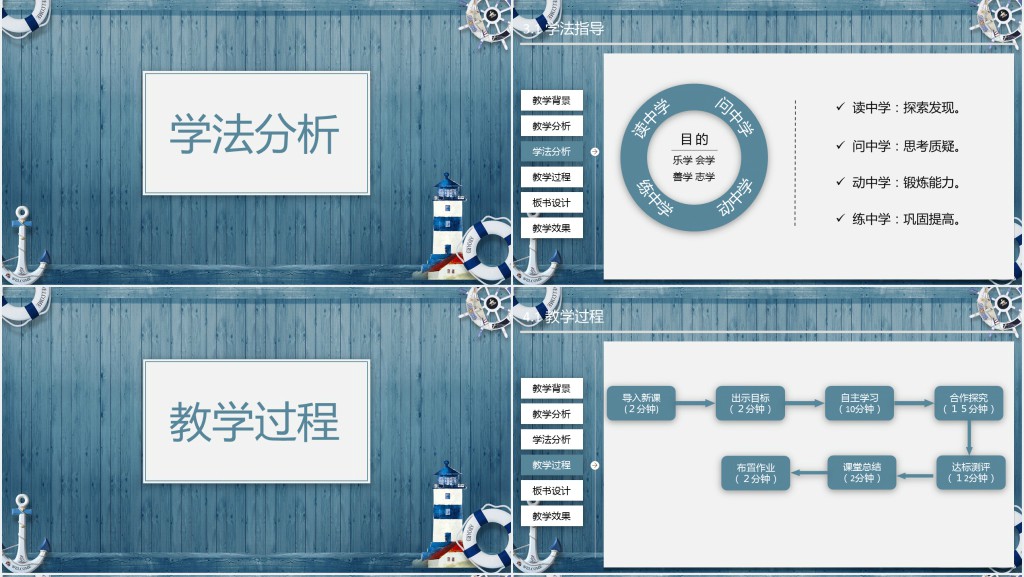 科学老师试讲PPT说课模板 科学老师试讲PPT说课模板