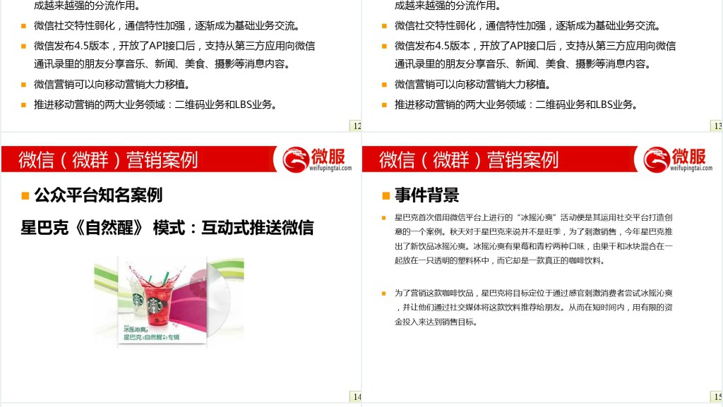 微信平台的运营方案PPT模板 微信平台的运营方案PPT模板
