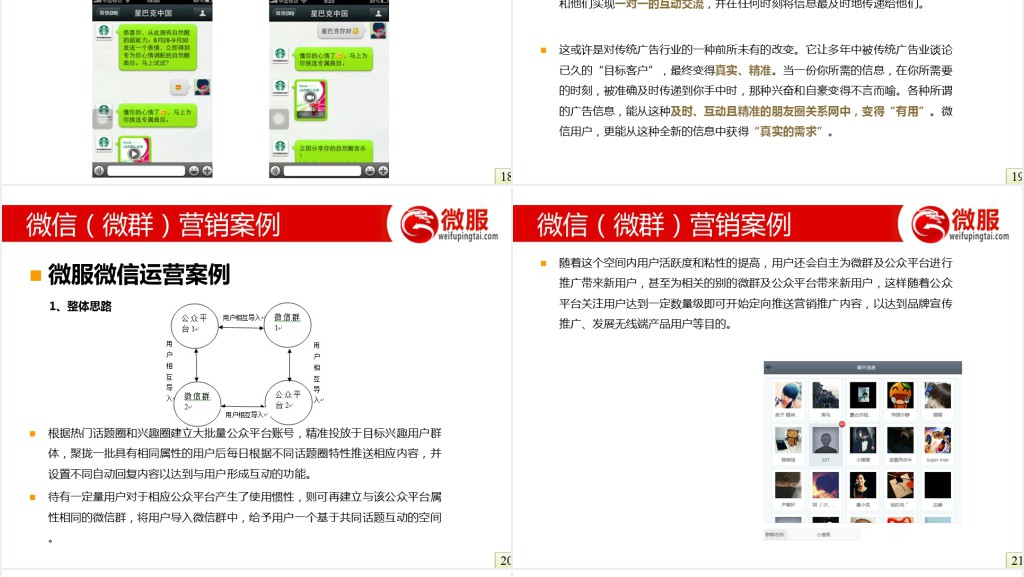 微信平台的运营方案PPT模板 微信平台的运营方案PPT模板