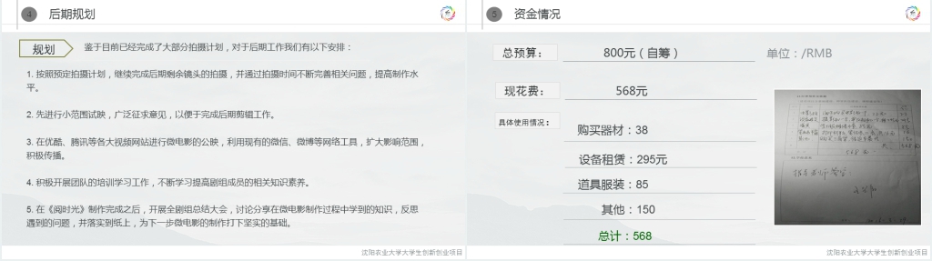 大学微电影《阅时光》创新创业中期报告PPT模板 大学微电影《阅时光》创新创业中期报告PPT模板