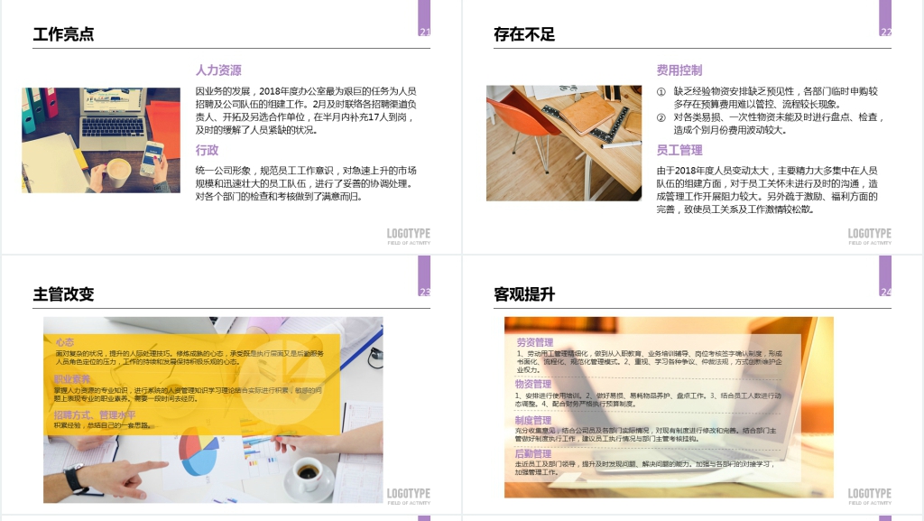 人事行政助理年终工作总结PPT模板 人事行政助理年终工作总结PPT模板