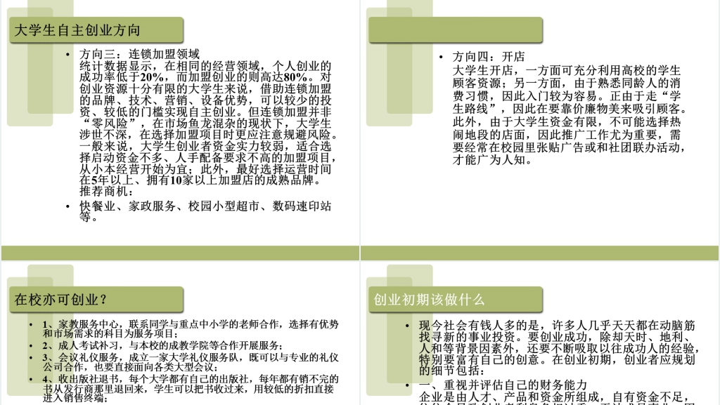 大学生创业如何白手起家PPT范文 大学生创业如何白手起家PPT范文