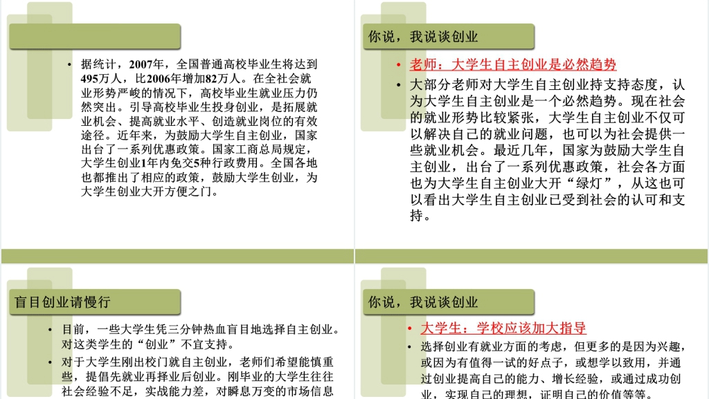 大学生创业如何白手起家PPT范文 大学生创业如何白手起家PPT范文