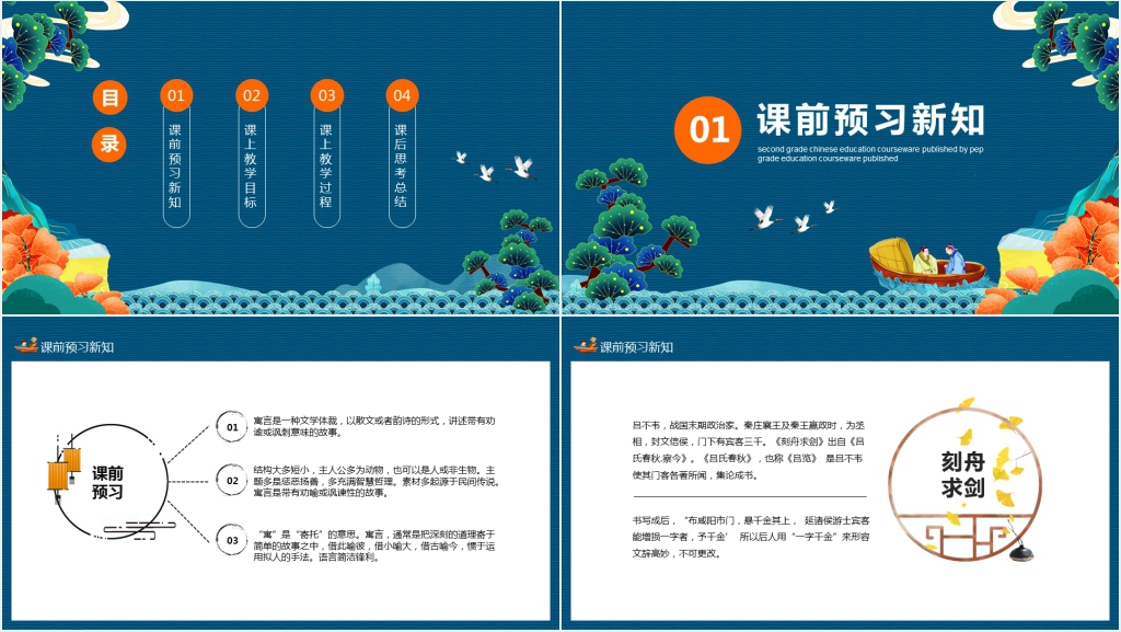 刻舟求剑成语故事PPT课件 刻舟求剑成语故事PPT课件
