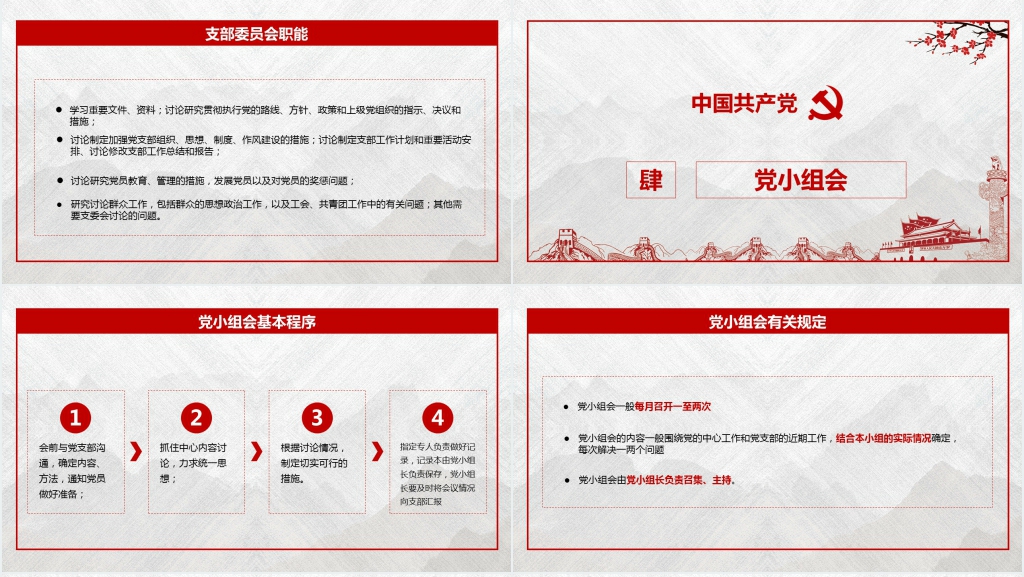 三会一课制度贯彻落实PPT党课 三会一课制度贯彻落实PPT党课