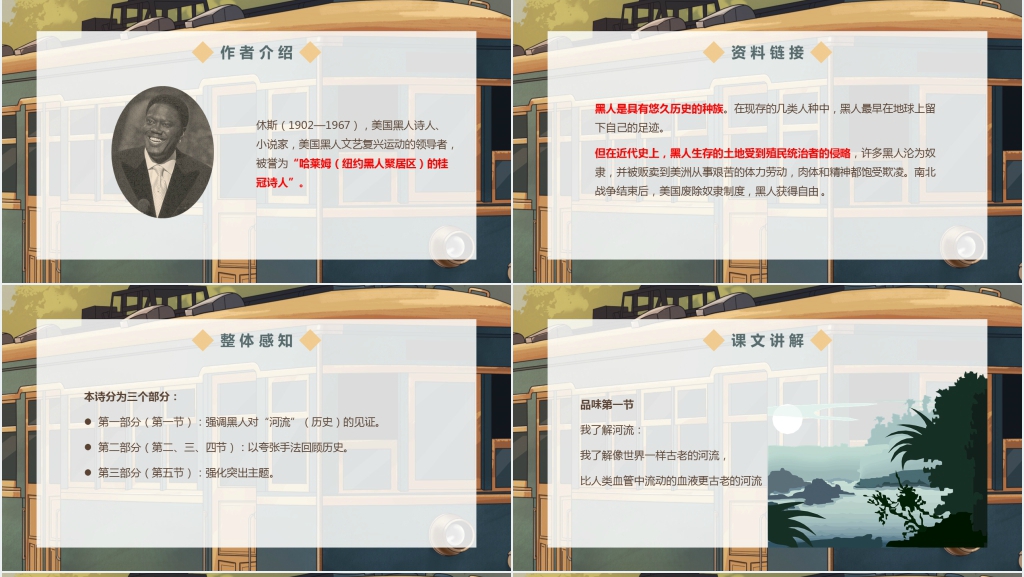 人教版语文九年级下册《外国诗两首》PPT模板