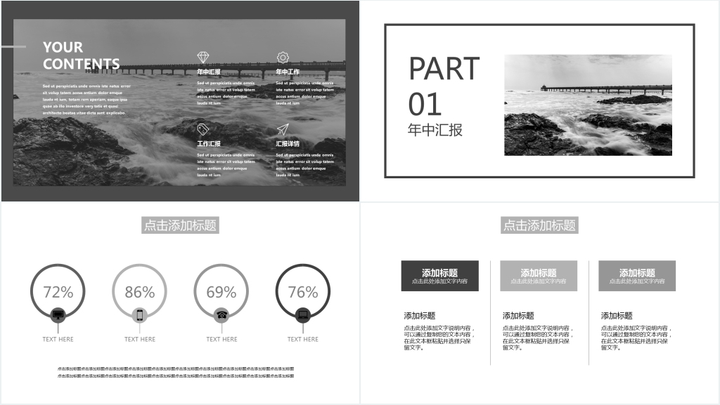 创年中工作汇报PPT模板