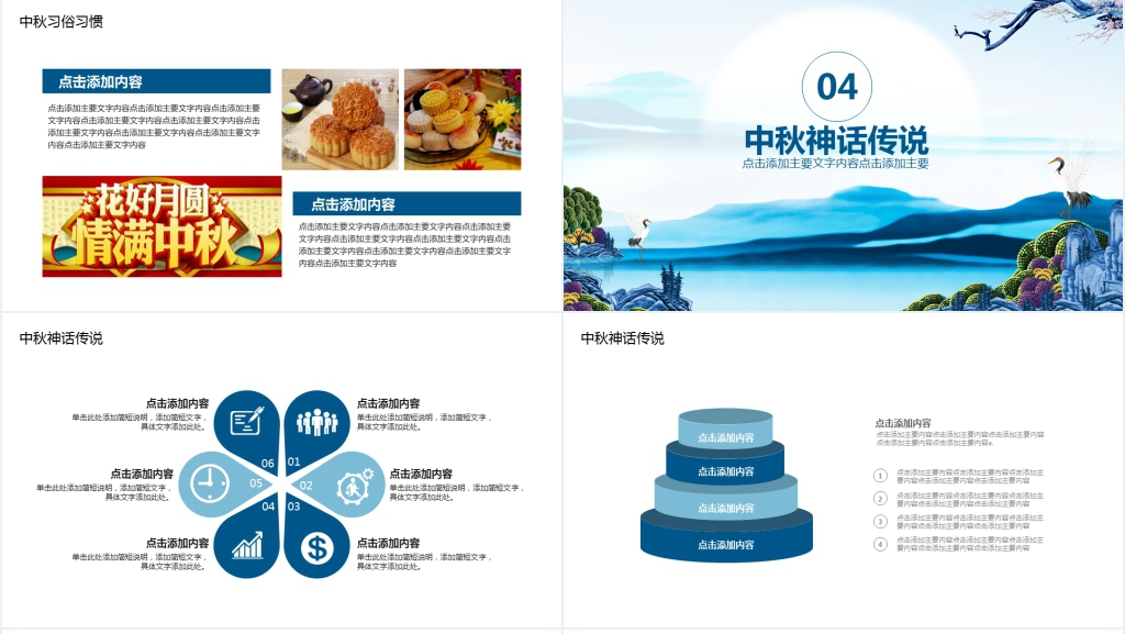 中国传统佳节中秋习俗PPT