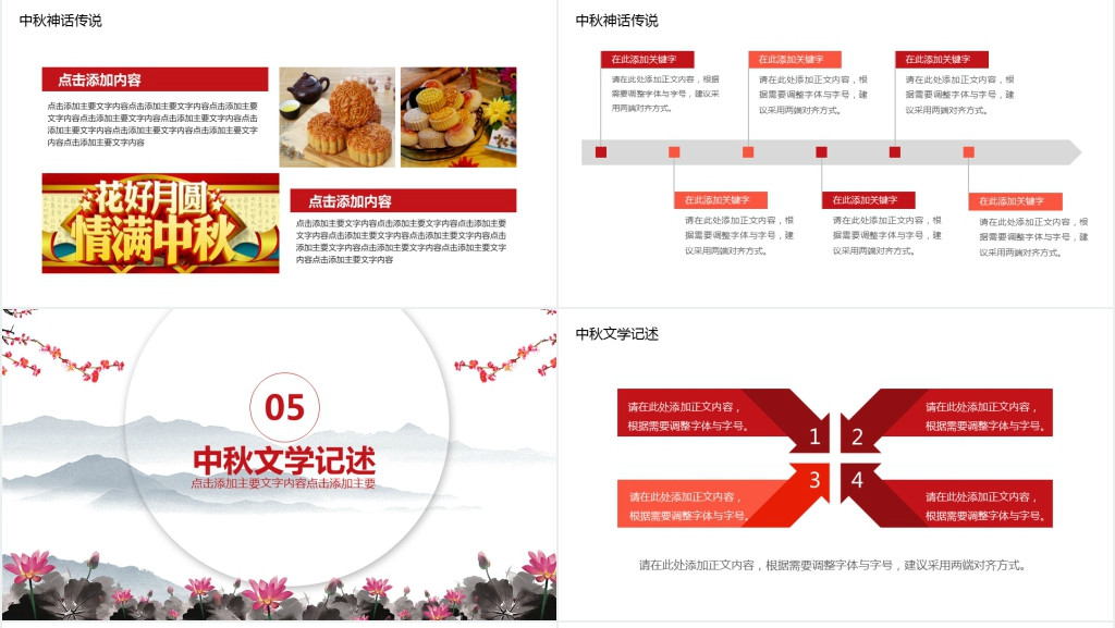 中秋佳节传统习俗动态PPT