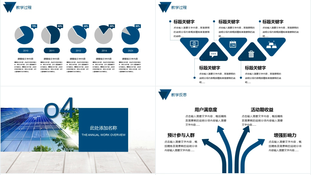 简约工作计划个人述职报告PPT