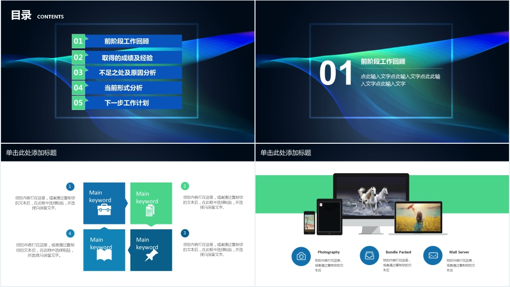 创意商务工作汇报动态PPT