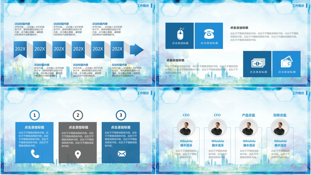 狗年年度总结计划PPT模板