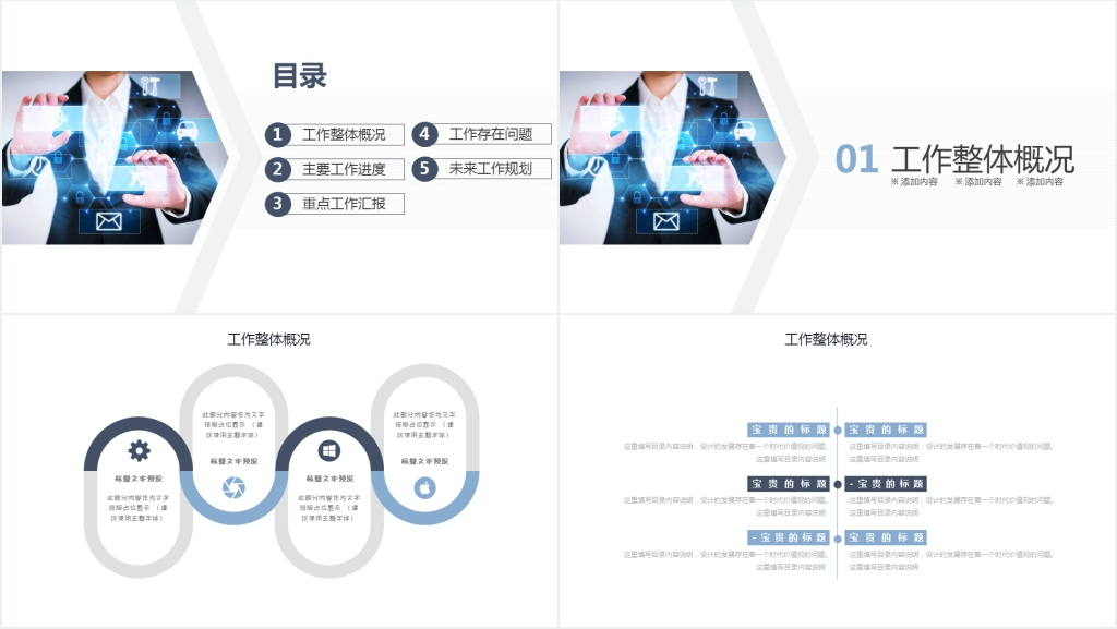 简约商务总结计划PPT