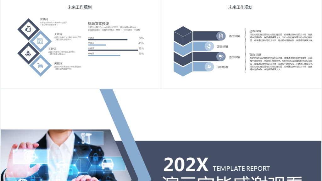 简约商务总结计划PPT