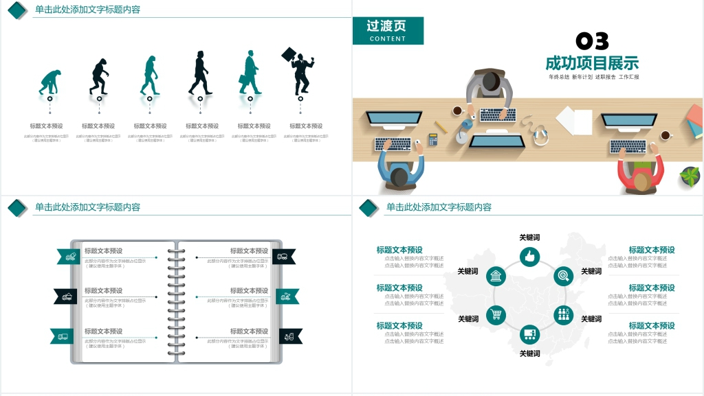 年终总结工作汇报计划PPT模板