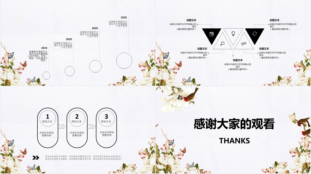 极致简约清新述职报告PPT模板