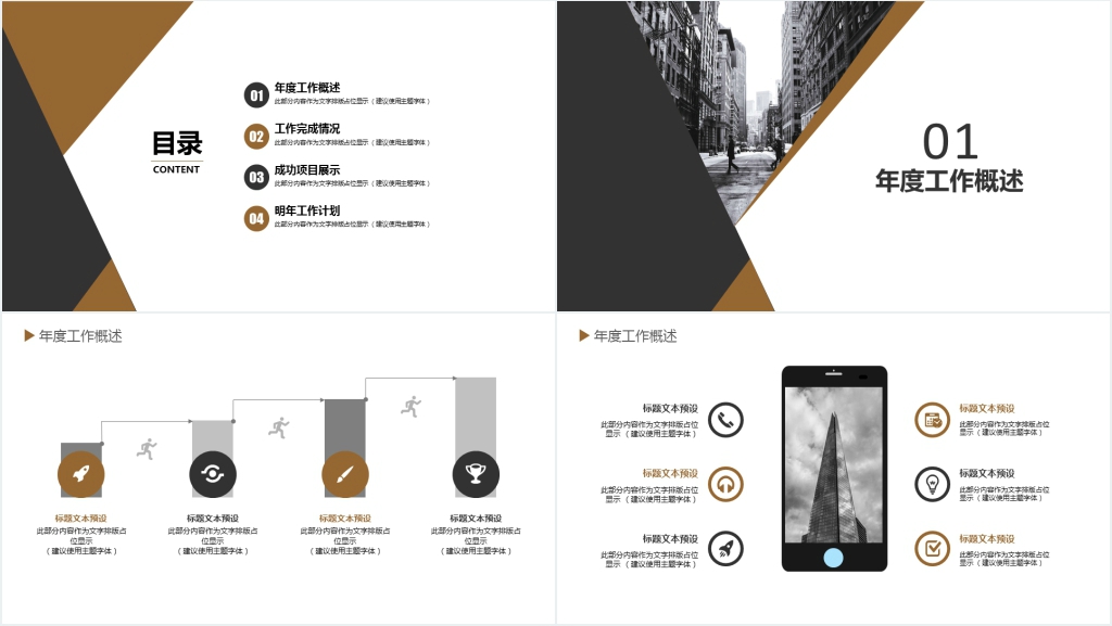 年度商务工作总结PPT