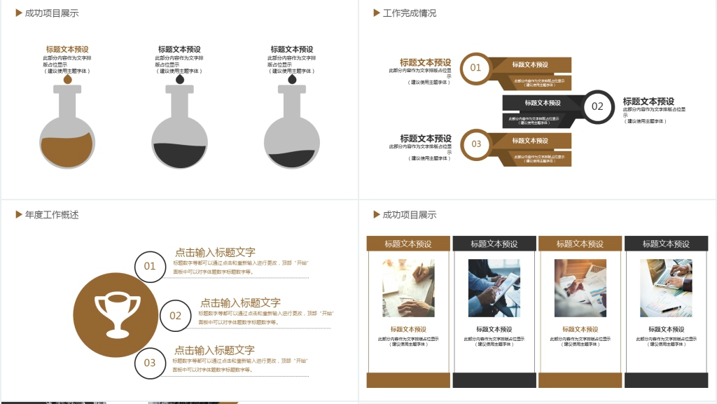 年度商务工作总结PPT