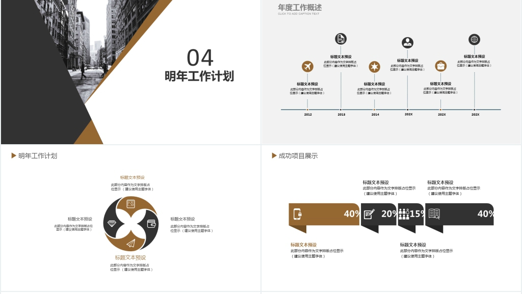 年度商务工作总结PPT
