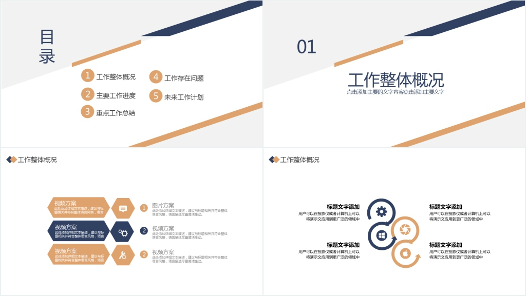 公司商务工作汇报PPT