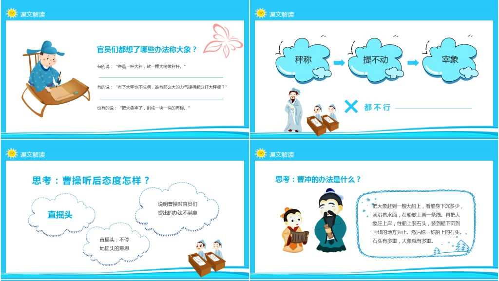 曹冲称象成语故事演讲PPT 曹冲称象成语故事演讲PPT